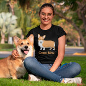 Niedlich Fawn Welsh Pembroke Corgi Dog Mama T-Shirt
