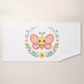 Niedlich, Feder/Schmetterling Badehandtuch (Badehandtuch)