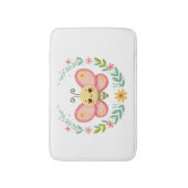 Niedlich, Feder/Schmetterling Badematte (Vorderseite Vertikal)