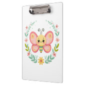 Niedlich, Feder/Schmetterling Klemmbrett (Links)