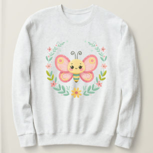 Niedlich, Feder/Schmetterling Sweatshirt