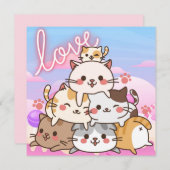 Niedlich Feiertagskarte (Vorne/Hinten)