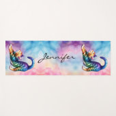 Niedlich Feline Cat Lovers Yoga Mat Yogamatte (Vorderseite (Horizontal))