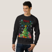 Niedlich Feliz Navidad Christmas Tree Spanisch Mex Sweatshirt (Vorne ganz)