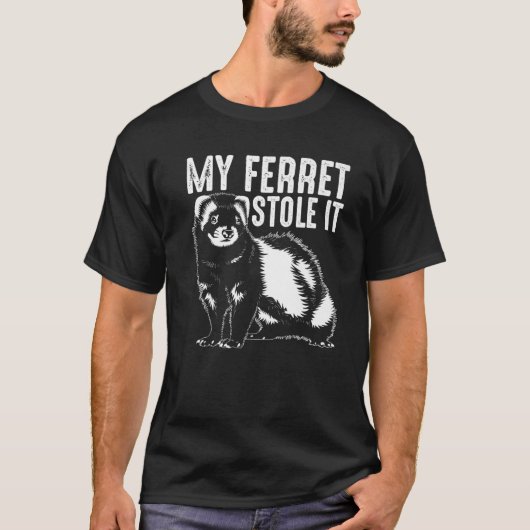 Niedlich Ferret Animal Lover Geschenk | Funny Lieb T-Shirt (Vorderseite)