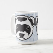 Niedlich Ferret Kaffeetasse (Vorderseite Links)