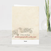 Niedlich Ferret Karte (Rückseite)