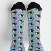 Niedlich Ferrets Floral Socken (Oben)