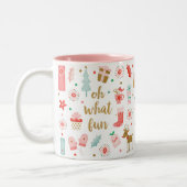 Niedlich Festive Oh, was Spaß Weihnachten Tasse (Links)