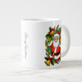 Niedlich festliche Vintage Weihnachten Jumbo-Tasse (Vorderseite Rechts)