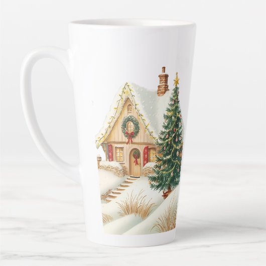 Niedlich festliche Vintage Weihnachten Milchtasse (Links)