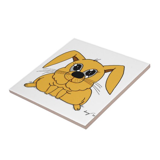 Niedlich Fett Bunny Tile Fliese (Seite)