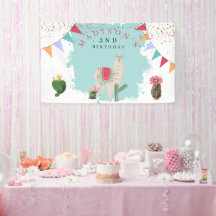 Niedlich Fiesta Llama & Cactus Kindergeburtstag
