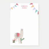 Niedlich Fiesta Llama & Cactus Post-it Klebezettel (Vorderseite)