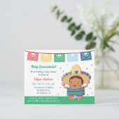 Niedlich Fiesta Mexican Baby Shower Einladung (Stehend Vorderseite)