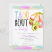 Niedlich Fiesta taco Thema Babydusche Einladungen (Vorderseite)
