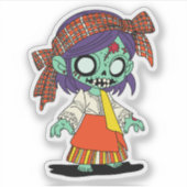 Niedlich Filipino Zombie Aufkleber (Vorderseite)