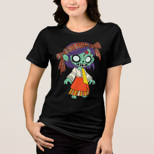 Niedlich Filipino Zombie Tri-Blend Shirt