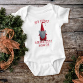 Niedlich First Christmas Gnome Holiday Baby Bodysu Baby Strampler