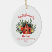 Niedlich First Christmas Neue Zuhause Keramik Ornament (Rechts)