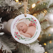 Niedlich First Christmas New Baby Keramik Ornament