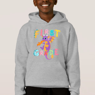 Niedlich First GRADE Dinosaurier Squad School Jung Hoodie