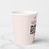 Niedlich First Rodeo Rosa Personalisiert 1. Geburt Pappbecher (Rechts)