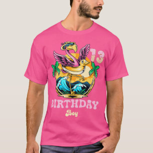 Niedlich Flamingo 13. Geburtstagskind T-Shirt