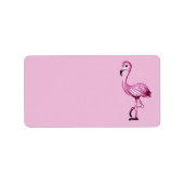 niedlich Flamingo Adressaufkleber (Vorne)