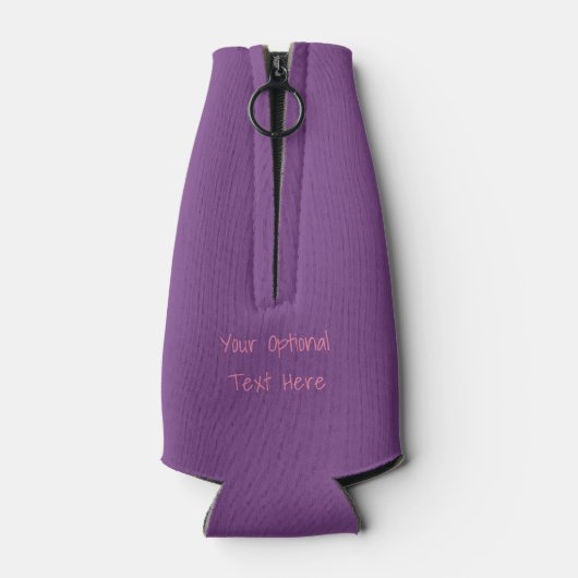 Niedlich Flamingo benutzerdefinierte Monogramm-Fla Flaschenkühler (Rückseite)