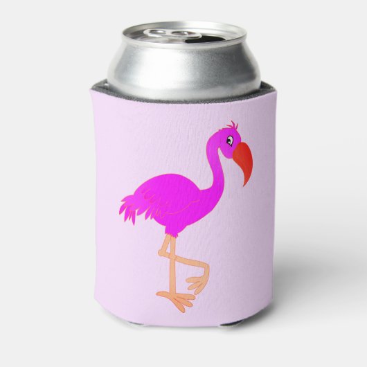 Niedlich Flamingo Can Cooler - Happy Dosenkühler (Kanne Rückseite)