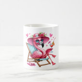 Niedlich Flamingo-Clipart Kaffeetasse (Mittel)