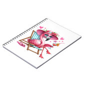 Niedlich Flamingo-Clipart Notizblock (Linke Seite)
