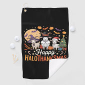 Niedlich Flamingo Erntedank ich bin kein Türkei! F Golfhandtuch (Insitu)