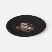 Niedlich Flamingo Erntedank ich bin kein Türkei! F Pappteller (Schrägansicht)