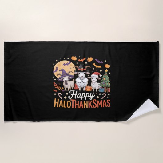 Niedlich Flamingo Erntedank ich bin kein Türkei! F Strandtuch (Vorderseite)