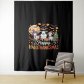 Niedlich Flamingo Erntedank ich bin kein Türkei! F Wandteppich (Beispiel)