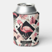 Niedlich Flamingo Geometric Dosenkühler (Kanne Rückseite)