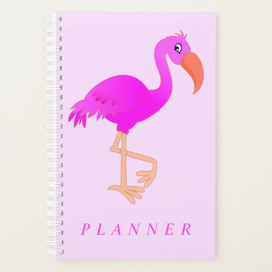 Niedlich Flamingo - Happy Planer (Vorderseite)