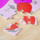 Niedlich Flamingo - Happy - Puzzle (Seite)