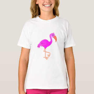 Niedlich Flamingo - Happy T-Shirt