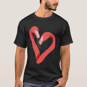 Niedlich Flamingo Herz Animal Bird Tropical Flamin T-Shirt