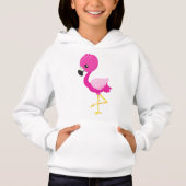 Niedlich Flamingo, Kleiner Flamingo, rosa Flamingo Hoodie (Vorderseite)