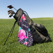 Niedlich Flamingo Muster Golfhandtuch (Gras)