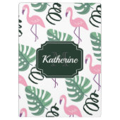 Niedlich Flamingo Muster Klemmbrett (Rückseite)