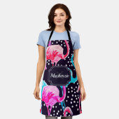 Niedlich Flamingo Muster Schürze (Getragen)
