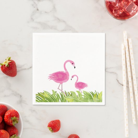 Niedlich Flamingo Party Napkins Serviette (Beispiel)