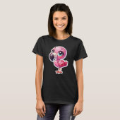 Niedlich Flamingo T-Shirt (Vorne ganz)
