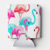 Niedlich Flamingos Dosenkühler (Rückseite)