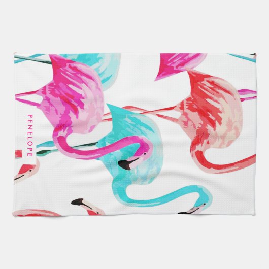 Niedlich Flamingos Geschirrtuch (Horizontal)